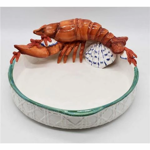 Zanatta - Lobster Salad Bowl W/Shells And Corals 34x13cm