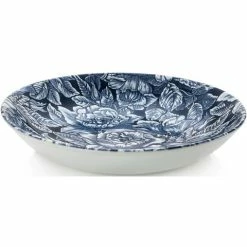 Burleigh - Ink Blue Hibiscus Pasta Bowl 23cm
