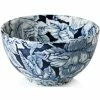 Burleigh - Ink Blue Hibiscus Footed Bowl Mini 12cm