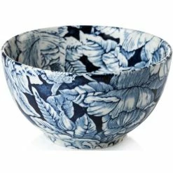 Burleigh - Ink Blue Hibiscus Footed Bowl Mini 12cm