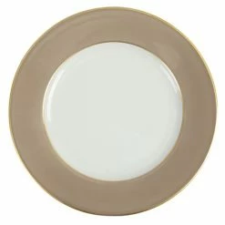 Limoges - Legle Moccha Bread & Butter Plate W/Gold Trim