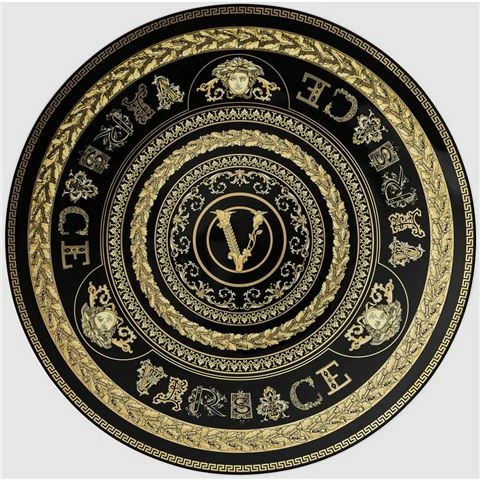 Rosenthal - Versace Virtus Gala Service Plate Black 33cm