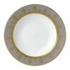 Wedgwood - Anthemion Grey Rim Soup Plate 23cm