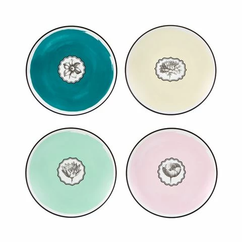 Christian Lacroix - Herbariae Set 4 Dessert Plates