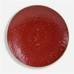 Bernardaud - Rouge Empereur Coupe Plate 21.5cm