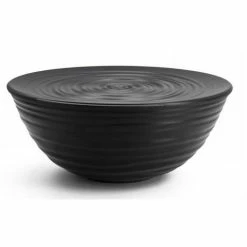 Guzzini - Earth Bowl With Lid Large 25cm Black