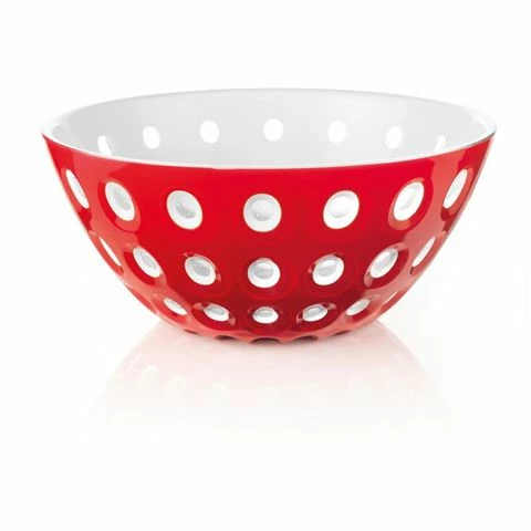 Guzzini - Le Murrine Bowl 25cm Red, White & Transparent
