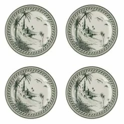 Gien - Les Dépareillées Vue D’Orient Canape Plate Set 4pce