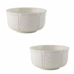 Gien - Pont Aux Choux Cereal Bowls XL White 2pce