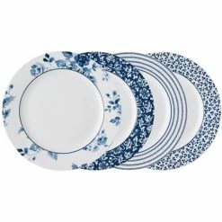 Laura Ashley - Blueprint Mixed Patterns Plate Set 20cm 4pcs