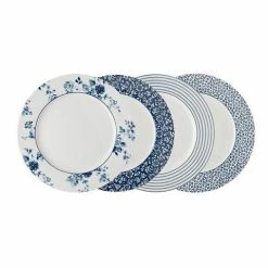 Laura Ashley - Blueprint Mixed Pattern Plate Set 23cm 4pcs
