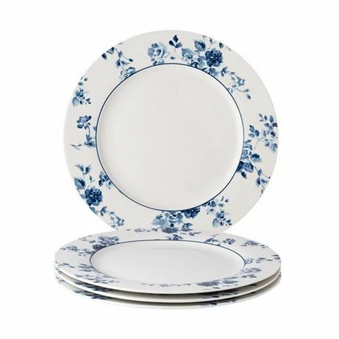 Laura Ashley - Blueprint China Rose Plate Set 26cm 4pcs