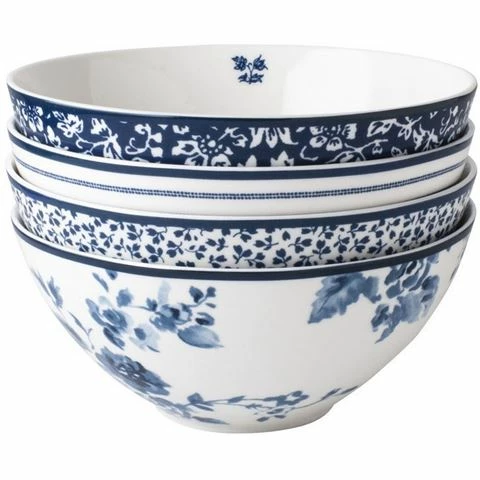 Laura Ashley - Blueprint Mixed Pattern Bowl Set 16cm 4pcs
