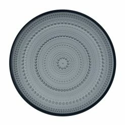 Iittala - Kastehelmi Plate Dark Grey 25cm