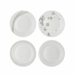 Royal Doulton - Pacific Stone Plate Set Grey 23cm 4pce