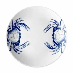 Caskata - Crabs Blue Coupe Dinner Plate