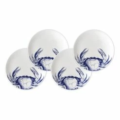Caskata - Crabs Blue Canape Plates Boxed Set 4pce