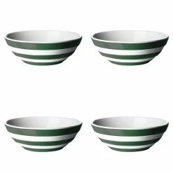 Cornishware - Cereal Bowl Set Adder Green 17.5cm 4pce