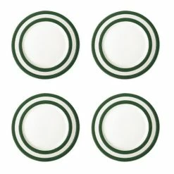 Cornishware - Breakfast Plate Set Adder Green 22cm 4pce