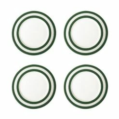 Cornishware - Side Plate Set Adder Green 18cm 4pce