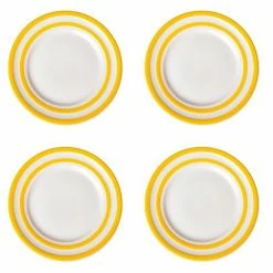 Cornishware - Lunch Plate Set Yellow 25cm 4pce