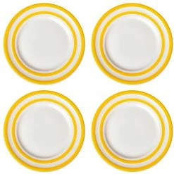 Cornishware - Dinner Plate Set Yellow 28cm 4pce