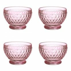 Villeroy & Boch V&B - Boston Coloured Dessert Bowl Rose Set 4pce