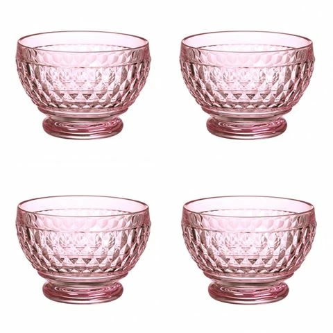 Villeroy & Boch V&B - Boston Coloured Dessert Bowl Rose Set 4pce