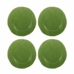 French Country - Dragonfly Green Lunch Plate Set 4pce 25cm
