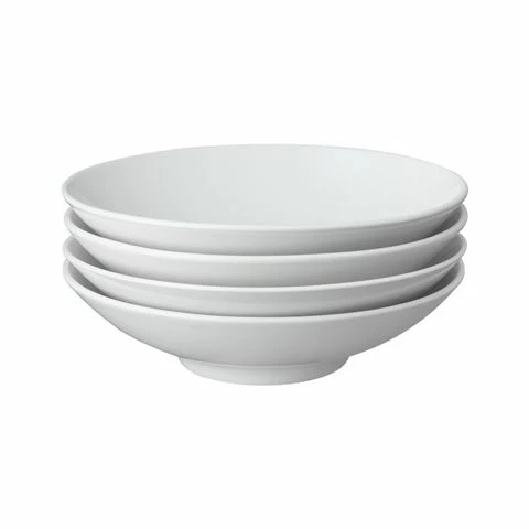 Denby - Porcelain Classic White Pasta Bowl Set 4pce