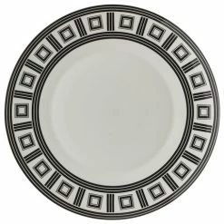 Greg Natale - Astoria Dinner Plate Black & White 28cm
