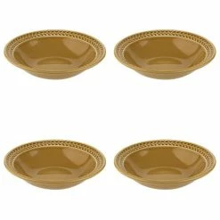 Portmeirion - BG. Harmony Pasta Bowl Set Amber 23cm 4pce