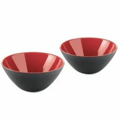 Guzzini - My Fusion Bowl Red & Black 12cm Set 2pce