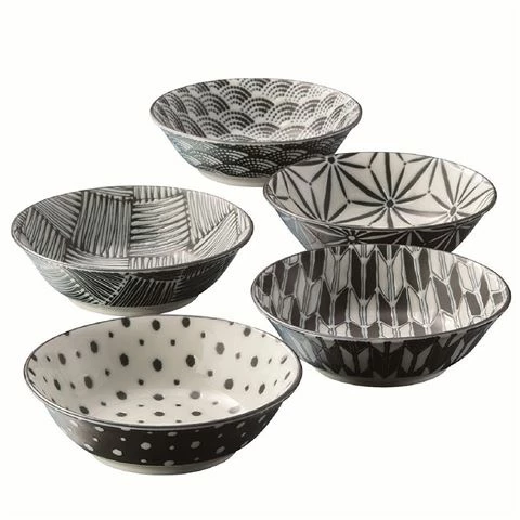 The Modern Japanism - Komon Shallow Bowl Medium Set 5pce