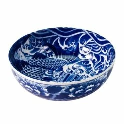 Concept Japan - Koi Carp Bowl Blue 19.8x7.2x19.8cm