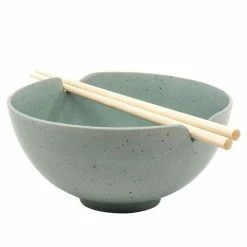 S & P - Ikana Bowl W/Chopsticks Moss 16cm