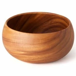 Darlin - Acacia Wood Calabash Bowl 22cm